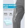 imageMAGCOMSEN Mens Fleece Lined Sweatpants with Zipper Pockets Athletic Workout Running Winter Water Resistant PantsMedium Grey