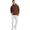 imageMAGCOMSEN Mens Fleece Lined Winter Warm Pants Water Resistant Workout Athletic Casual Sweatpants with 3 Zipper PocketsWhite