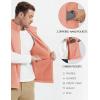 imageMAGCOMSEN Mens Fleece Vest Lightweight Zip Up Winter Vests Outerwear Warm Polar Sleeveless Jacket with Pockets Casual GolfApricot