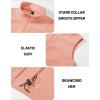 imageMAGCOMSEN Mens Fleece Vest Lightweight Zip Up Winter Vests Outerwear Warm Polar Sleeveless Jacket with Pockets Casual GolfApricot