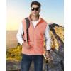 imageMAGCOMSEN Mens Fleece Vest Lightweight Zip Up Winter Vests Outerwear Warm Polar Sleeveless Jacket with Pockets Casual GolfApricot
