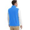 imageMAGCOMSEN Mens Fleece Vest Lightweight Zip Up Winter Vests Outerwear Warm Polar Sleeveless Jacket with Pockets Casual GolfAzure