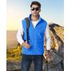 imageMAGCOMSEN Mens Fleece Vest Lightweight Zip Up Winter Vests Outerwear Warm Polar Sleeveless Jacket with Pockets Casual GolfAzure