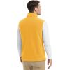 imageMAGCOMSEN Mens Fleece Vest Lightweight Zip Up Winter Vests Outerwear Warm Polar Sleeveless Jacket with Pockets Casual GolfGinger