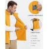 imageMAGCOMSEN Mens Fleece Vest Lightweight Zip Up Winter Vests Outerwear Warm Polar Sleeveless Jacket with Pockets Casual GolfGinger