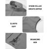 imageMAGCOMSEN Mens Fleece Vest Lightweight Zip Up Winter Vests Outerwear Warm Polar Sleeveless Jacket with Pockets Casual GolfLight Grey