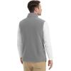 imageMAGCOMSEN Mens Fleece Vest Lightweight Zip Up Winter Vests Outerwear Warm Polar Sleeveless Jacket with Pockets Casual GolfLight Grey