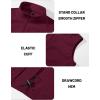 imageMAGCOMSEN Mens Fleece Vest Lightweight Zip Up Winter Vests Outerwear Warm Polar Sleeveless Jacket with Pockets Casual GolfWine Red