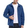imageMAGCOMSEN Mens FullZip Fleece Jacket Casual Stand Collar Outwear Winter Tactical Jackets Warm Coats