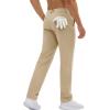 imageMAGCOMSEN Mens Golf Pants Classic Fit  30quot32quot34quot Stretch Water Resistant Quick Dry Flat Front Dress Pants with 5 PocketsKhaki