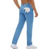 imageMAGCOMSEN Mens Golf Pants Classic Fit  30quot32quot34quot Stretch Water Resistant Quick Dry Flat Front Dress Pants with 5 PocketsLight Blue