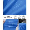 imageMAGCOMSEN Mens Hiking Cargo Shorts Quick Dry Lightweight 9quot Golf Shorts Summer Casual Work Outdoor with 5 Zipper PocketsAzure