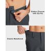 imageMAGCOMSEN Mens Hiking Cargo Shorts Quick Dry Lightweight 9quot Golf Shorts Summer Casual Work Outdoor with 5 Zipper PocketsDark Grey