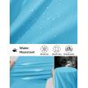 imageMAGCOMSEN Mens Hiking Cargo Shorts Quick Dry Lightweight 9quot Golf Shorts Summer Casual Work Outdoor with 5 Zipper PocketsIce Blue