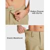 imageMAGCOMSEN Mens Hiking Cargo Shorts Quick Dry Lightweight 9quot Golf Shorts Summer Casual Work Outdoor with 5 Zipper PocketsKhaki