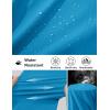 imageMAGCOMSEN Mens Hiking Cargo Shorts Quick Dry Lightweight 9quot Golf Shorts Summer Casual Work Outdoor with 5 Zipper PocketsLake Blue