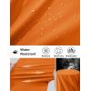 imageMAGCOMSEN Mens Hiking Cargo Shorts Quick Dry Lightweight 9quot Golf Shorts Summer Casual Work Outdoor with 5 Zipper PocketsOrange