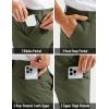 imageMAGCOMSEN Mens Hiking Pants Lightweight Quick Dry 7 Pockets Travel Pants for Men Water Resistant Ripstop Work FishingArmy Green