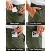 imageMAGCOMSEN Mens Hiking Pants Lightweight Quick Dry 7 Pockets Travel Pants for Men Water Resistant Ripstop Work FishingArmy Green