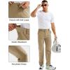 imageMAGCOMSEN Mens Hiking Pants Lightweight Quick Dry 7 Pockets Travel Pants for Men Water Resistant Ripstop Work FishingKhaki
