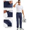 imageMAGCOMSEN Mens Hiking Pants Lightweight Quick Dry 7 Pockets Travel Pants for Men Water Resistant Ripstop Work FishingNavy Blue