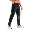 imageMAGCOMSEN Mens Hiking Pants Mens Lightweight Pants Quick Dry UPF 50 Joggers Athletic Workout Travel Casual with PocketBlack