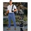 imageMAGCOMSEN Mens Hiking Pants Mens Lightweight Pants Quick Dry UPF 50 Joggers Athletic Workout Travel Casual with PocketGrey Blue