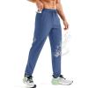 imageMAGCOMSEN Mens Hiking Pants Mens Lightweight Pants Quick Dry UPF 50 Joggers Athletic Workout Travel Casual with PocketGrey Blue
