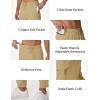 imageMAGCOMSEN Mens Hiking Pants Mens Lightweight Pants Quick Dry UPF 50 Joggers Athletic Workout Travel Casual with PocketKhaki