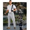 imageMAGCOMSEN Mens Hiking Pants Mens Lightweight Pants Quick Dry UPF 50 Joggers Athletic Workout Travel Casual with PocketLight Grey