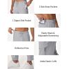 imageMAGCOMSEN Mens Hiking Pants Mens Lightweight Pants Quick Dry UPF 50 Joggers Athletic Workout Travel Casual with PocketLight Grey