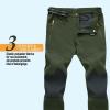imageMAGCOMSEN Mens Hiking Pants QuickDry Water Resistant Lightweight Work Outdoor Pants with Zipper PocketsGreen
