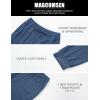 imageMAGCOMSEN Mens Joggers Sweatpants Quick Dry Running Pants with Pockets Summer Lightweight Athletic Workout PantsBlue Grey