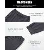 imageMAGCOMSEN Mens Joggers Sweatpants Quick Dry Running Pants with Pockets Summer Lightweight Athletic Workout PantsDark Grey