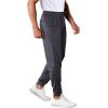imageMAGCOMSEN Mens Joggers Sweatpants Quick Dry Running Pants with Pockets Summer Lightweight Athletic Workout PantsDark Grey