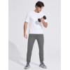imageMAGCOMSEN Mens Joggers Sweatpants Quick Dry Running Pants with Pockets Summer Lightweight Athletic Workout PantsLondon Grey