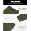 imageMAGCOMSEN Mens Joggers Sweatpants Quick Dry Running Pants with Pockets Summer Lightweight Athletic Workout PantsMilitary Green