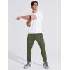 imageMAGCOMSEN Mens Joggers Sweatpants Quick Dry Running Pants with Pockets Summer Lightweight Athletic Workout PantsMilitary Green