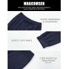 imageMAGCOMSEN Mens Joggers Sweatpants Quick Dry Running Pants with Pockets Summer Lightweight Athletic Workout PantsNavy