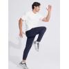 imageMAGCOMSEN Mens Joggers Sweatpants Quick Dry Running Pants with Pockets Summer Lightweight Athletic Workout PantsNavy