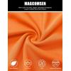 imageMAGCOMSEN Mens Joggers Sweatpants Quick Dry Running Pants with Pockets Summer Lightweight Athletic Workout PantsOrange