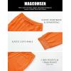imageMAGCOMSEN Mens Joggers Sweatpants Quick Dry Running Pants with Pockets Summer Lightweight Athletic Workout PantsOrange
