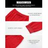 imageMAGCOMSEN Mens Joggers Sweatpants Quick Dry Running Pants with Pockets Summer Lightweight Athletic Workout PantsRed
