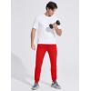 imageMAGCOMSEN Mens Joggers Sweatpants Quick Dry Running Pants with Pockets Summer Lightweight Athletic Workout PantsRed