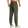 imageMAGCOMSEN Mens Joggers with Zipper Pockets Lightweight Hiking Sweatpants Athletic Pants for Men Running Workout Traning GymArmy Green