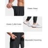 imageMAGCOMSEN Mens Joggers with Zipper Pockets Lightweight Hiking Sweatpants Athletic Pants for Men Running Workout Traning GymBlack
