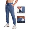 imageMAGCOMSEN Mens Joggers with Zipper Pockets Lightweight Hiking Sweatpants Athletic Pants for Men Running Workout Traning GymBlue Grey