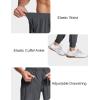 imageMAGCOMSEN Mens Joggers with Zipper Pockets Lightweight Hiking Sweatpants Athletic Pants for Men Running Workout Traning GymDark Grey
