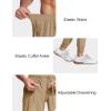 imageMAGCOMSEN Mens Joggers with Zipper Pockets Lightweight Hiking Sweatpants Athletic Pants for Men Running Workout Traning GymKhaki
