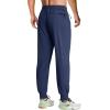 imageMAGCOMSEN Mens Joggers with Zipper Pockets Lightweight Hiking Sweatpants Athletic Pants for Men Running Workout Traning GymNavy